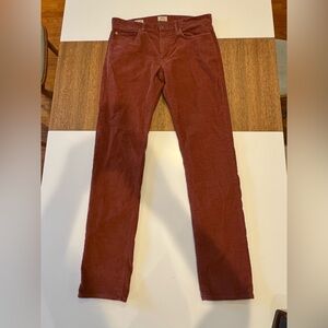 J Crew rust courduroy men’s pants 31W x 34L